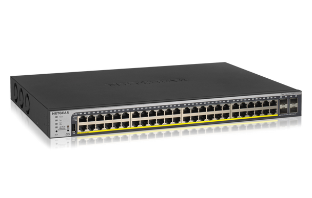 NETGEAR 48-Port 760W Gigabit PoE+ Ethernet Smart Managed Pro Switch with 4 SFP Ports (GS752TPP)