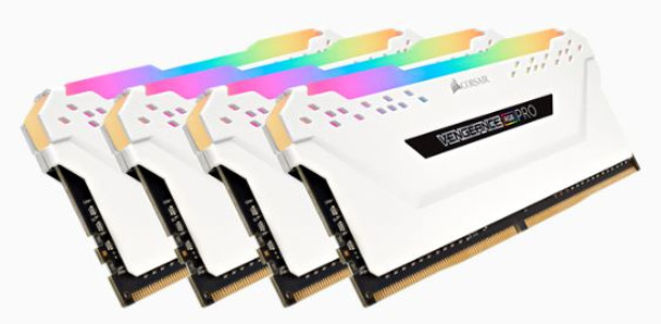 CORSAIR Vengeance RGB PRO 32GB DDR4 DIMM 3000MHz White Heat spreader, Unbuffered, 15-17-17-35, RGB LED, 1.35V, XMP 2.0