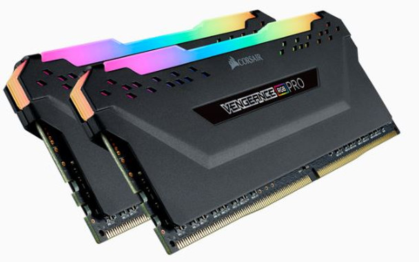 Vengeance RGB PRO DDR4, 2666MHz 32GB 2 x 288 DIMM, Unbuffered, 16-18-18-35, Black Heat spreader,RGB LED, 1.35V, XMP 2.0