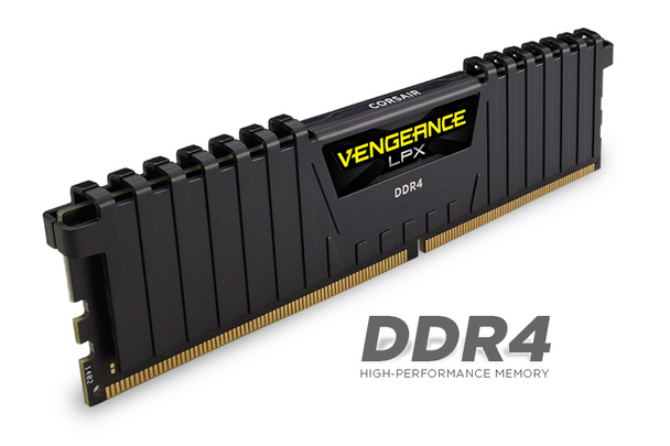 CORSAIR Vengeance LPX 16GB (2x8GB) DDR4 DRAM DIMM 2666MHz Unbuffered 16-18-18-35 Black Heat spreader 1.2V XMP 2.0