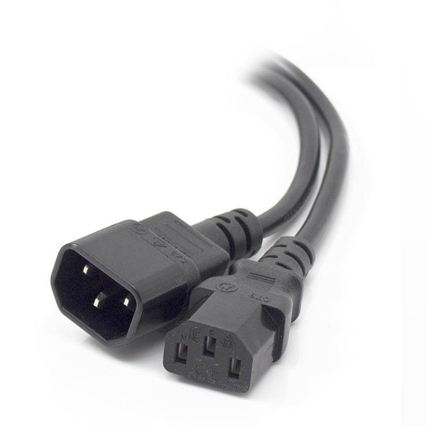 ALOGIC 1m IEC C13 to IEC C14 Computer Power Extension Cord  Male to Female