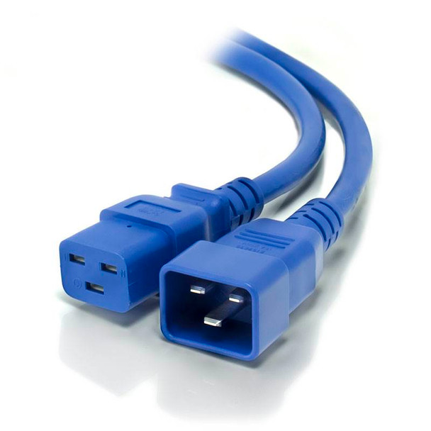 ALOGIC 2m IEC C19 to IEC C20 Power Extension  Male to Female Cable  Blue