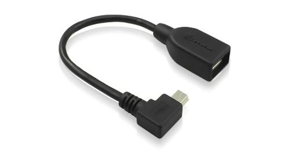 ALOGIC Right Angle 15cm Mini USB Male to USB Type A Female