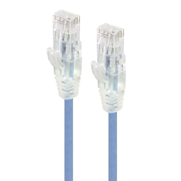 ALOGIC 0.30m Blue Ultra Slim Cat6 Network Cable - Series Alp