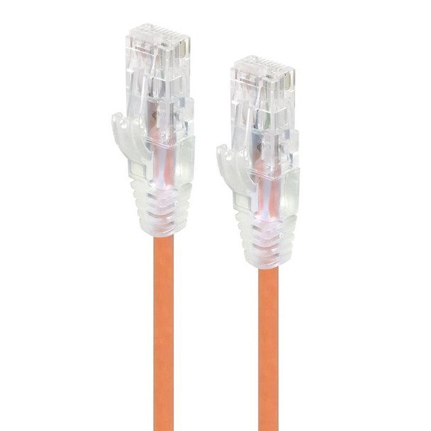 ALOGIC 1m Orange Ultra Slim Cat6 Network Cable - Series Alph