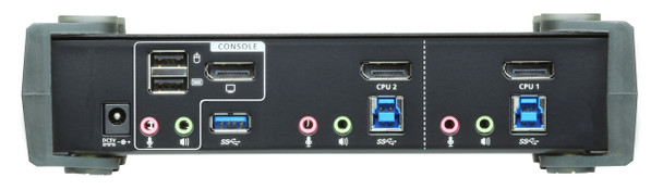 Aten 2 Port USB 3.0 4K DisplayPort KVMP Switch with build in MST Hub. Support HDCP, 4096 x 2160 @ 60Hz. DP 1.2, Mouse emulation, Keyboard emulation