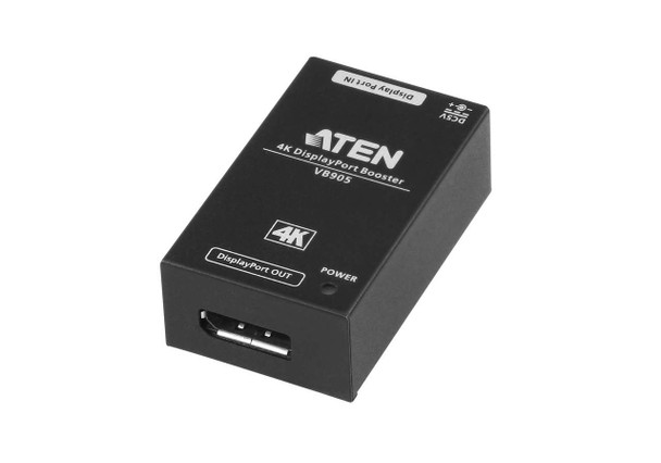 Aten DisplayPort 1.2 Booster up to 4K @ 60 Hz, support up to 5M from source to device, and 5m from device to display, cascadable to 3 levels