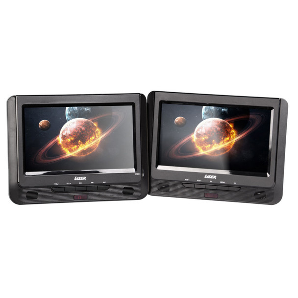 DVD Player Dual 9" in car with Bonus Pack (headrest mounts and earphones)