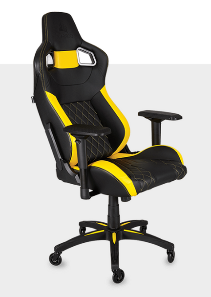 CORSAIR T1 RACE (2018), Gaming Chair, Black/Yellow