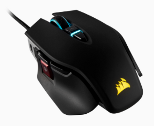 CORSAIR M65 RGB ELITE Tunable FPS Gaming Mouse, Black, Backlit RGB LED, 18000 DPI, Optical