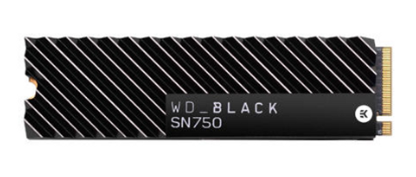 WD BLACK SN750 NVME SSD, M.2 2280 with heatsink, 1 TB