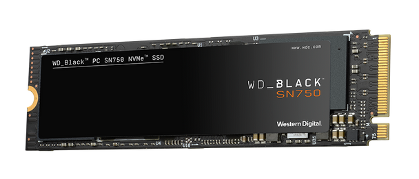 WD BLACK SN750 NVME SSD, M.2 2280 with heatsink, 500GB