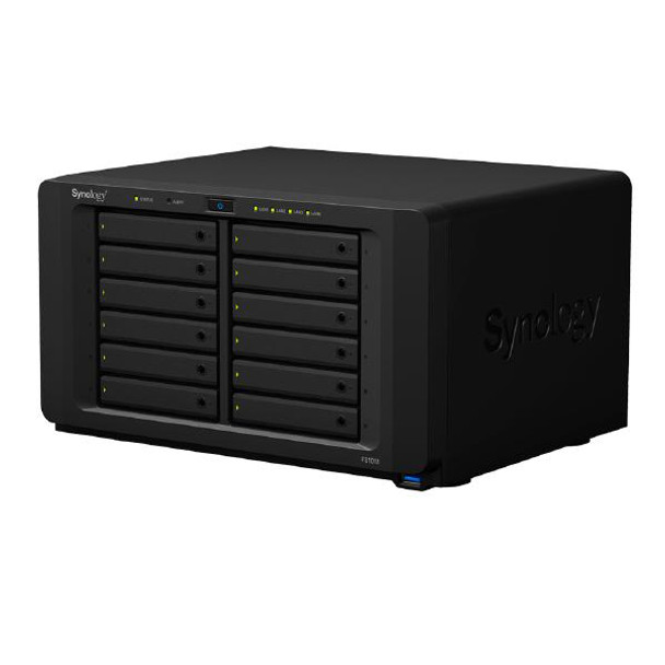 Synology FlashStation FS1018 Desktop  NAS - 12 Bay x 2.5" SATA SSD, 8GB DDR4 RAM, Intel Pentium D1508 dual-core CPU with Synology Replacement Service