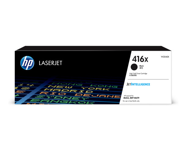HP 416X (W2040X) High Yield Black Toner Cartridge for LaserJet M454/M455/M479/M480 Genuine
