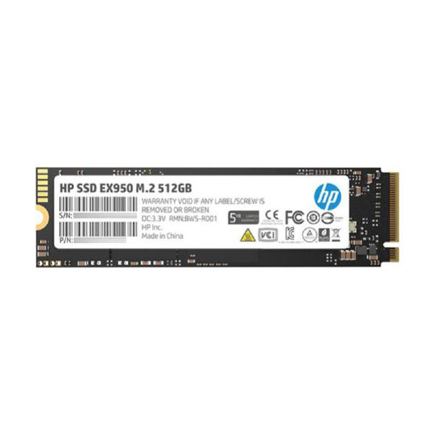 HP SSD EX950 M.2 NVMe 512GB, 3D TLC DRAM with HP Controller H8038 and 3500/2250 Max R/W