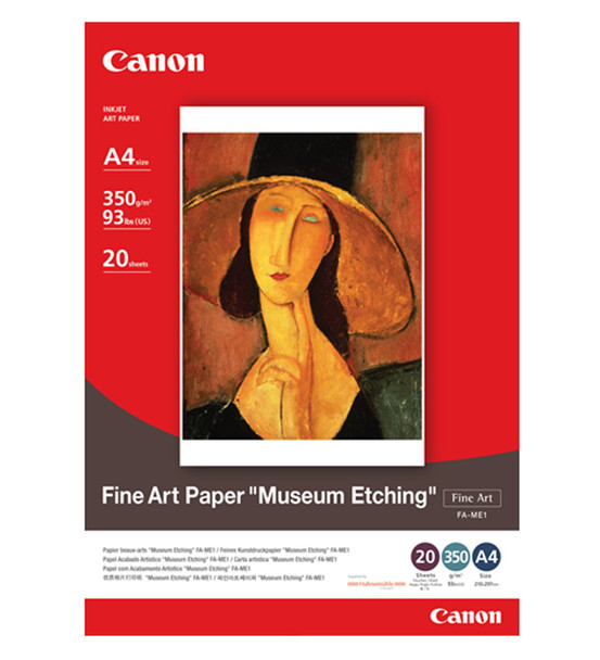 Canon Fine Art Museum Etching Paper - 20 Sheets, 350gsm