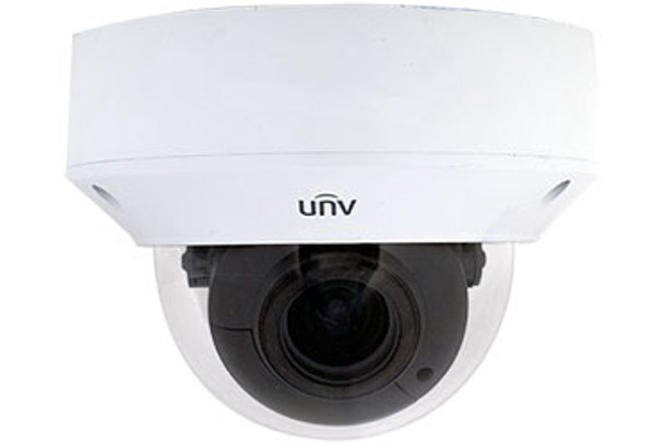 UNIVIEW 4MP 2.7-12MM MOTORISED GLASS DOME H.265 WDR IP67 IK10 SMART FUNCTIONS