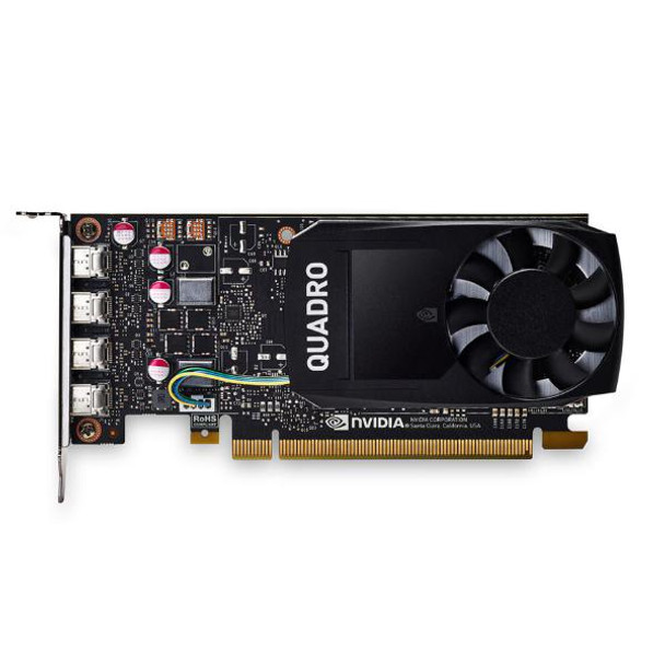 Leadtek Quadro P1000 Work Station Graphics Card PCIE 4GB DDR5, 4H(mDP), Single Slot, 1x Fan