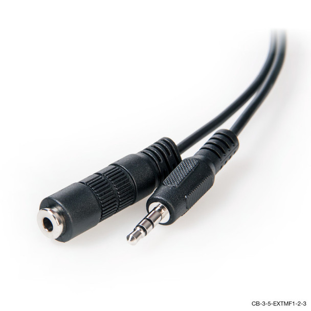 CONNECT 1m 3.5mm Stereo Audio Extension Cable Male to Female