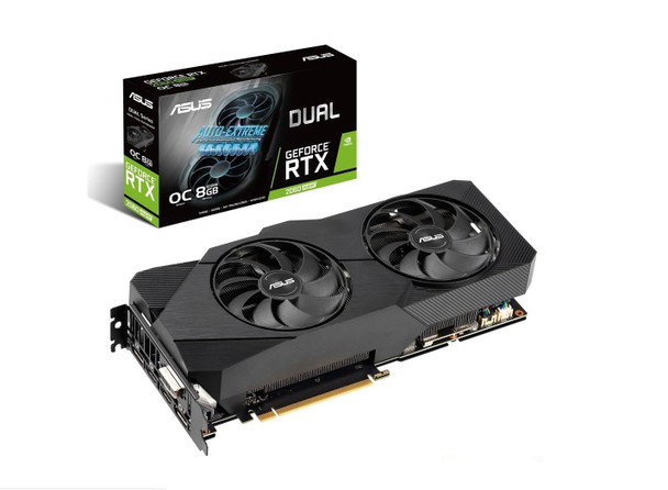 ASUS NVIDIA Dual GeForce RTX 2060 SUPER EVO OC edition 8GB GDDR6 with two powerful Axial-tech fans for AAA gaming performance and ray tracing