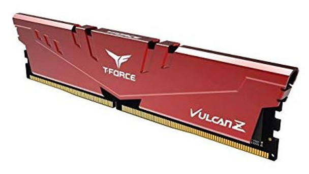 T-Force Vulcan Z series 16GB (1x16GB) DRR4 DRAM 3200MHz Red Heatspreader