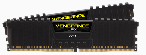 CORSAIR Vengeance LPX DDR4, 3600MHz 16GB 2 x 288 DIMM, Unbuffered, 18-22-22-42, black Heat spreader,1.35V, XMP 2.0,for AMD Ryzen