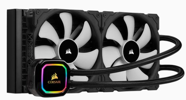 CORSAIR iCUE H115i RGB PRO XT, 280mm Radiator, Dual 140mm PWM Fans, Software Control, Liquid CPU Cooler