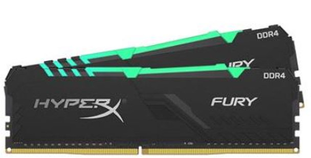 16GB 3600MHz DDR4 CL17 DIMM (Kit of 2) 1Rx8 HyperX FURY RGB