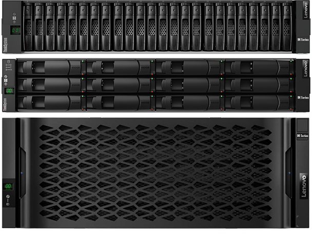 Storage ThinkSystem DE4000H FC Hybrid Flash Array SFF (16 GB cache)