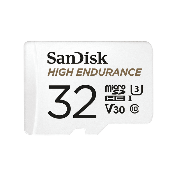 SanDisk High Endurance microSDHC Card,SQQNR 32G,UHS-I, C10, U3, V30, 100MB/s R, 40MB/sW,SD adaptor,2Y