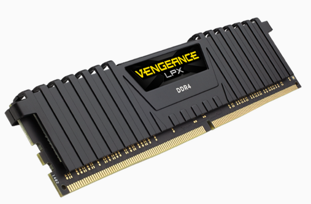 CORSAIR Vengeance LPX DDR4, 3000MHz 16GB 1 x 288 DIMM, Unbuffered, 16-20-20-38, Black Heat spreader, 1.35V, XMP 2.0, Supports 6th Intel Core i5/i7