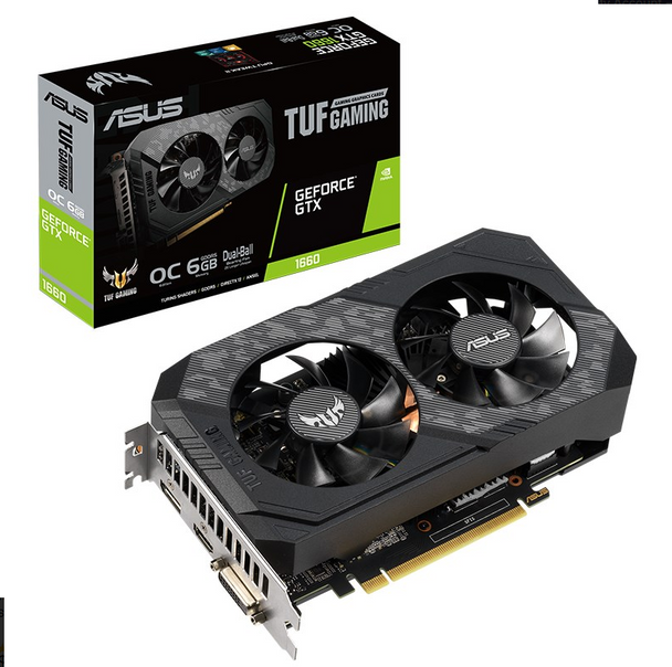 ASUS NVIDIA TUF Gaming GeForce GTX 1660 AUPER OC Edition 6GB GDDR6