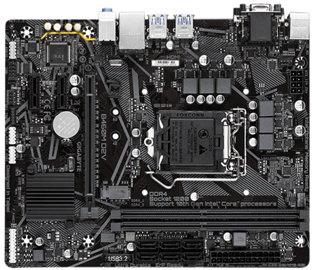 INTEL,B460 Ultra Durable MB w GIGABYTE 8118 Gaming LAN, PCIe Gen3 x4 M.2, Anti-Sulfur Resistor, Smart Fan 5