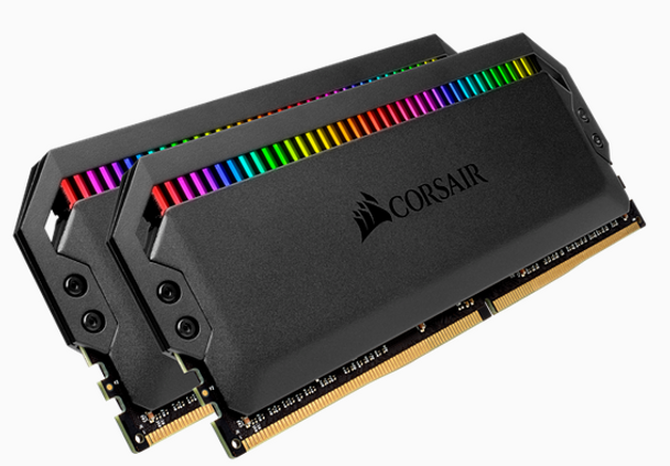 CORSAIR DOMINATOR PLATINUM RGB  DDR4, 3200MHz 16GB 2x8GB DIMM, Unbuffered, 16-18-18-36, XMP 2.0, Black Heatspreader, RGB LED, 1.35V