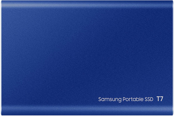 Portable SSD T7, 500GB, Indigo Blue, USB3.2, Type-C, R/W(Max) 1,050MB/s, Aluminium Case, 3 Years Warranty