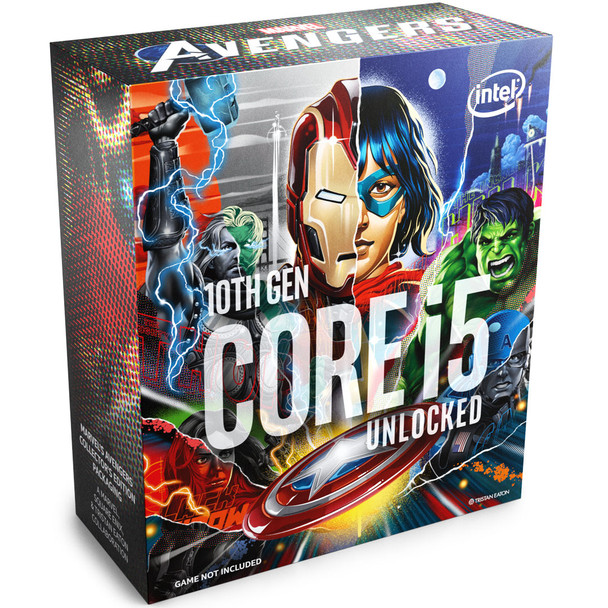 Avengers Packaging, Boxed Intel Core i5-10600K Processor (12M Cache, up to 4.80 GHz) FC-LGA14A