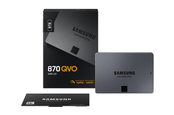 Samsung SSD 870 QVO 8TB, MZ-77Q8T0BW, 2.5" 7mm SATA (560MB/s Read, 530MB/s Write), 3 Year Warranty