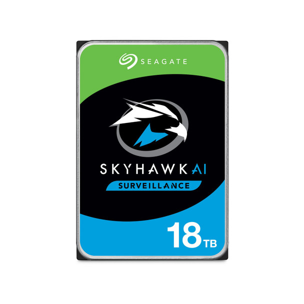 Seagate Skyhawk Surveillance Ai Internal 3.5" Sata Drive, 18tb, 6gb/s, 7200rpm, 3yr Wty