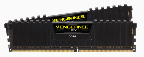 CORSAIR Vengeance LPX DDR4, 3000MHz 32GB 2 x 288 DIMM, Unbuffered, 16-20-20-38, Black Heat spreader, 1.35V, XMP 2.0