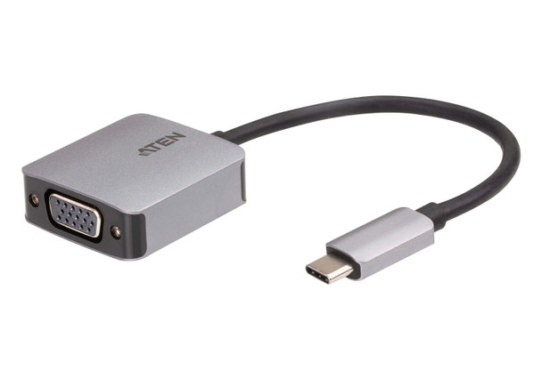 Aten USB-C to VGA Adapter, aluminium housing