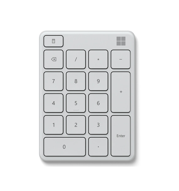 Microsoft Bluetooth Number Pad - Retail Box (Glacier)