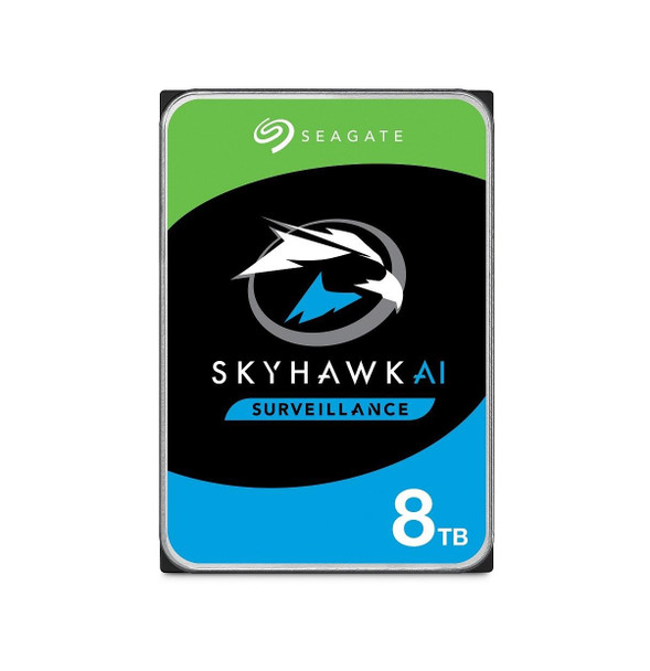 Seagate Skyhawk Surveillance Ai Internal 3.5" Sata Drive, 8tb, 6gb/s, 7200rpm, 3yr Wty