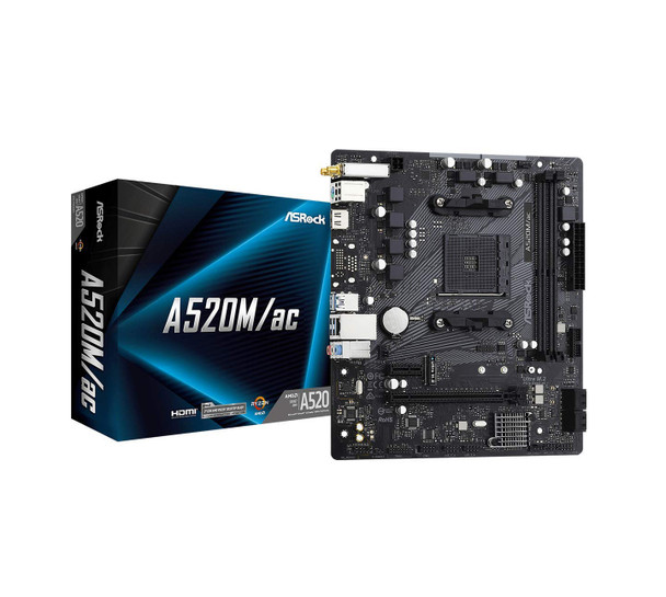 ASRock A520m/ac Motherboard