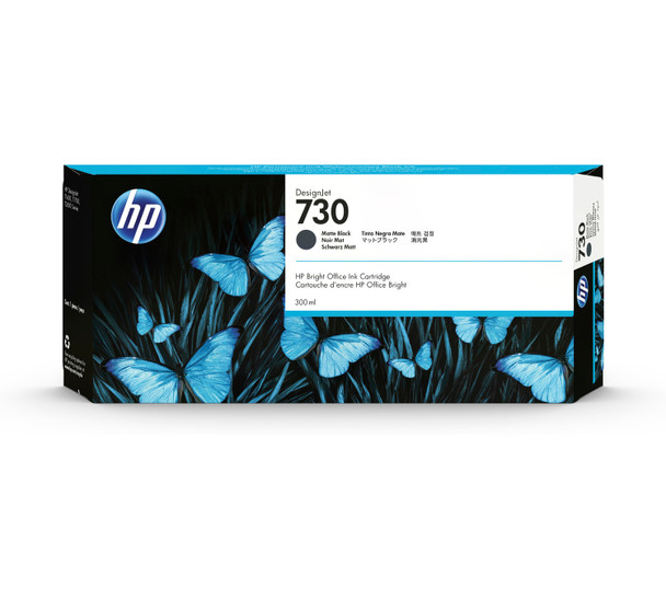 HP 730B 300-ml Matte Black DesignJet Ink Cartridge