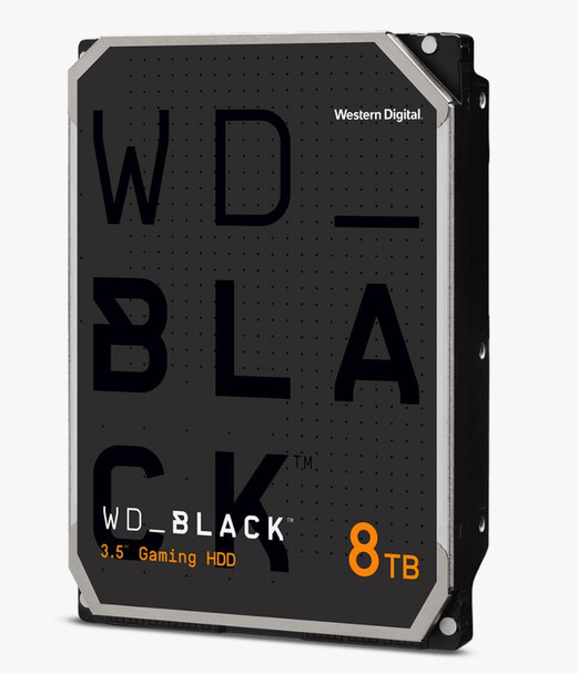 WD Black, DESKTOP, 8TB, 3.5 form factor, SATA interface, 7200 RPM, 256 cache, 5 yrs warranty