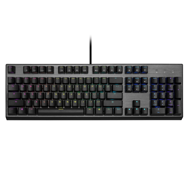 Cooler Master CK350 RGB Mechanical Keyboard, Minimalistic, Aluminium, Cherry Red Switch