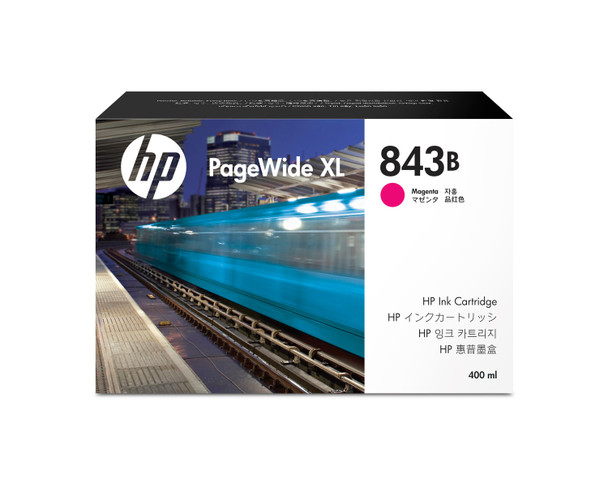 HP 843B 400-ml Magenta PageWide XL Ink Cartridge for PageWide XL 5x00/4x00 - PageWide XL 5000/4000/510
