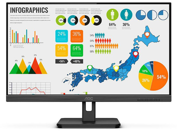 AOC 24E2QA/75 24" FHD IPS Adaptive Sync Monitor