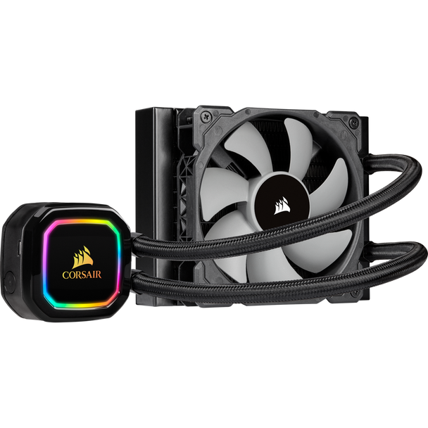 CORSAIR iCUE H60i RGB PRO XT, 120mm Radiator, Single 120mm PWM Fan, Software Control, Liquid CPU Cooler