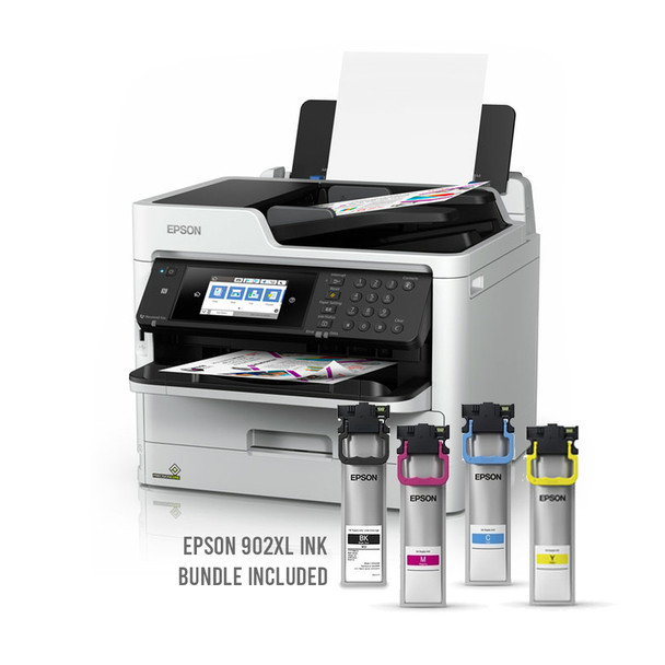 BUNDLE Epson Workforce Pro C5790 A4 24ppm Colour MFP Inkjet Printer + 902XL High Yield Inks